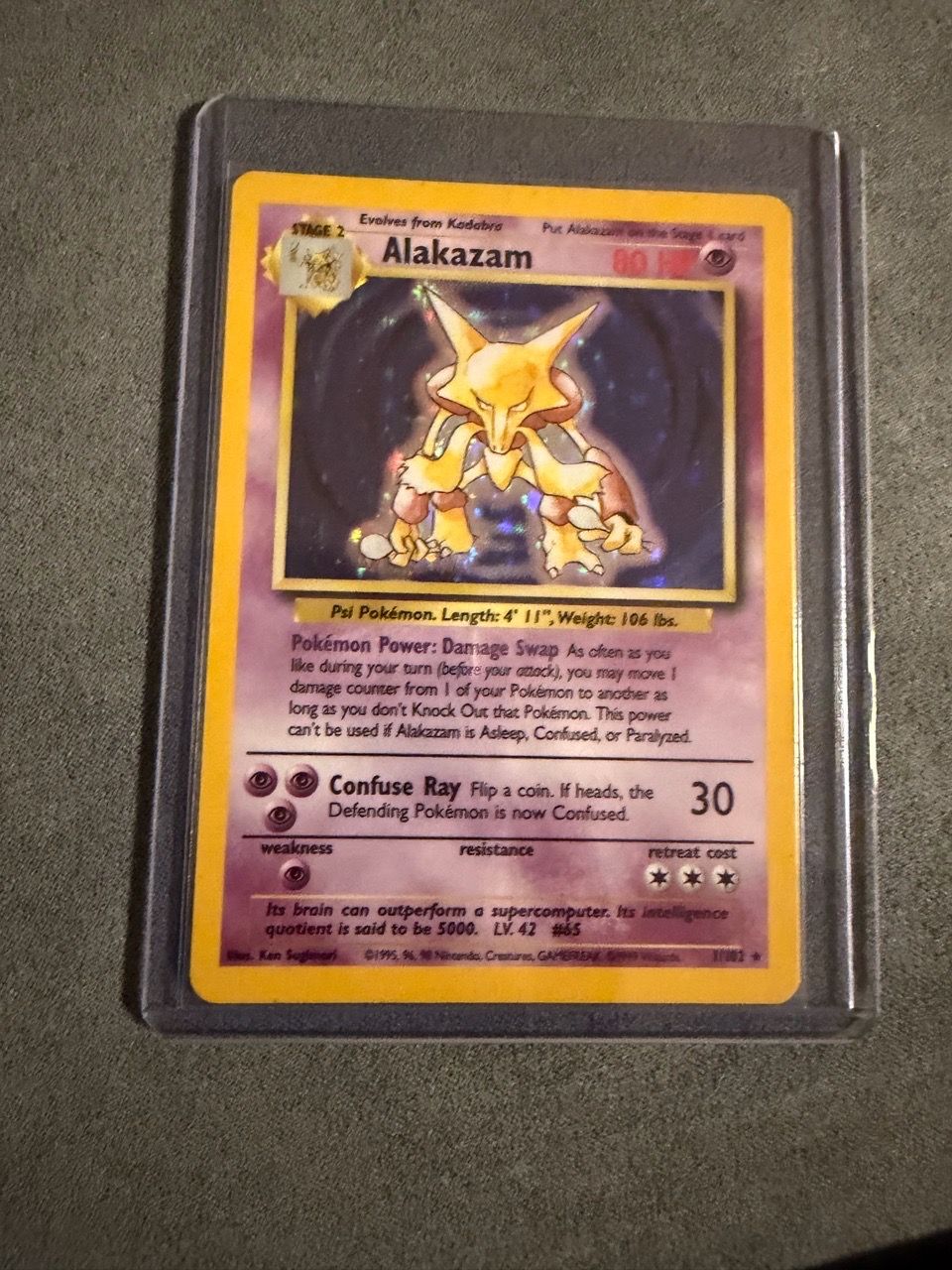 Alakazam Holo Rare Pokémon Card Base Set