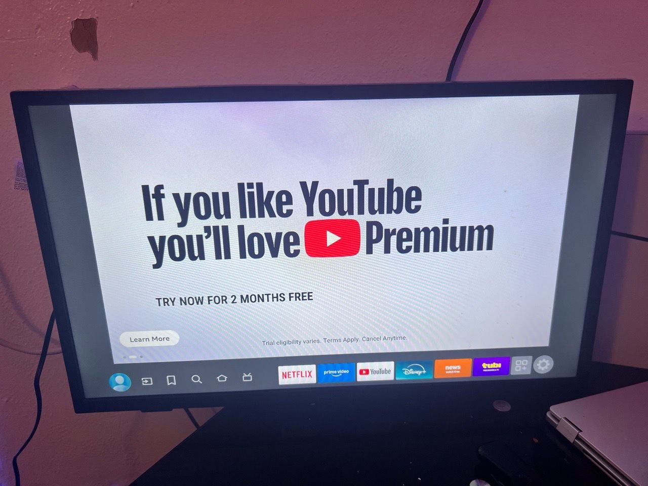 Flat Screen Smart TV Monitor
