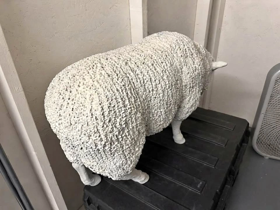 High-End Italian Designer Sheep Sculpture — Clearance Price
