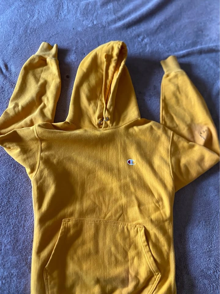 Champion Yellow Hoodie — Upcycle/Scrap - photo 5