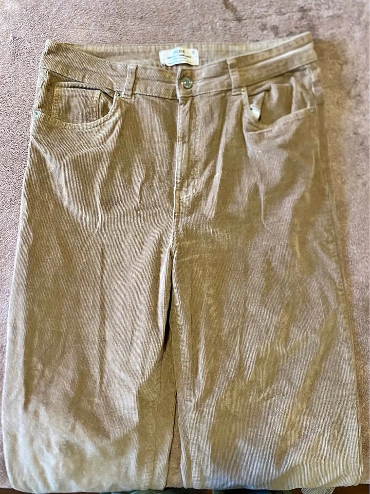 Ardene Tan Corduroy Pants - L