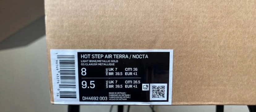 Nike Hot Step Air Terra Nocta Light Bone Women’s 9.5, MENS 8 - photo 4