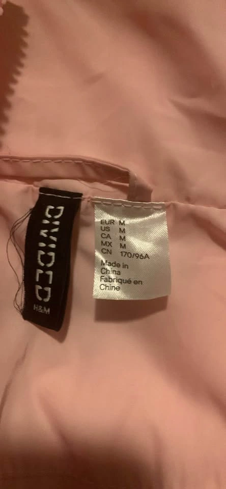 Divided by H&M Women’s Medium Pink Cropped Puffer Vest - photo 2