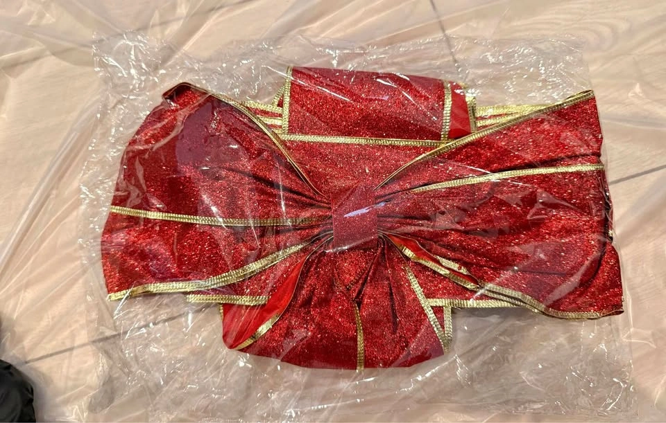 Big Red Christmas Bow Ribbon