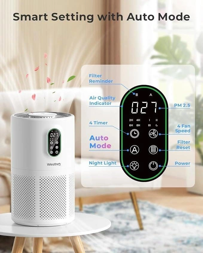WESTHEY True HEPA Air Purifier with Night Light - photo 2