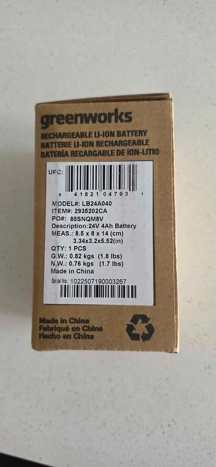Greenworks 24V 4.0Ah Lithium-Ion Battery - photo 3