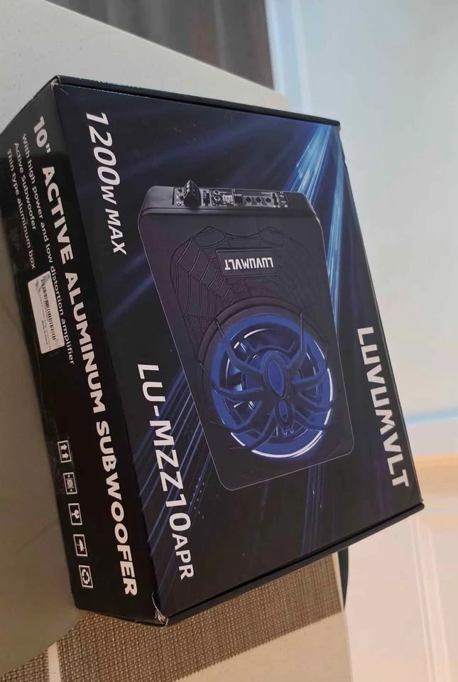1200W 10" Slim Under-Seat Powered Subwoofer with Built-In Amp - photo 4