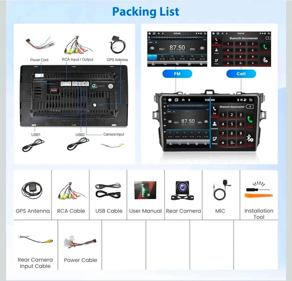 Android Car Stereo for Toyota Corolla 2009-2013 - photo 2