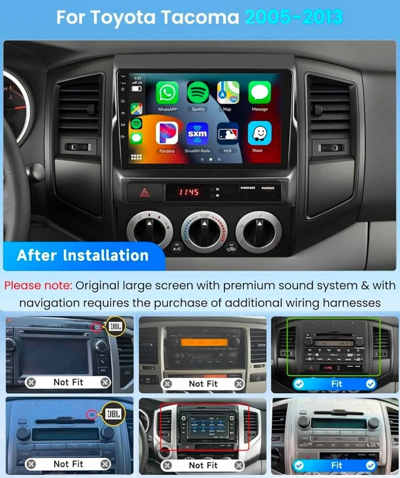Toyota Tacoma Wireless CarPlay Car Stereo Receiver - photo 3