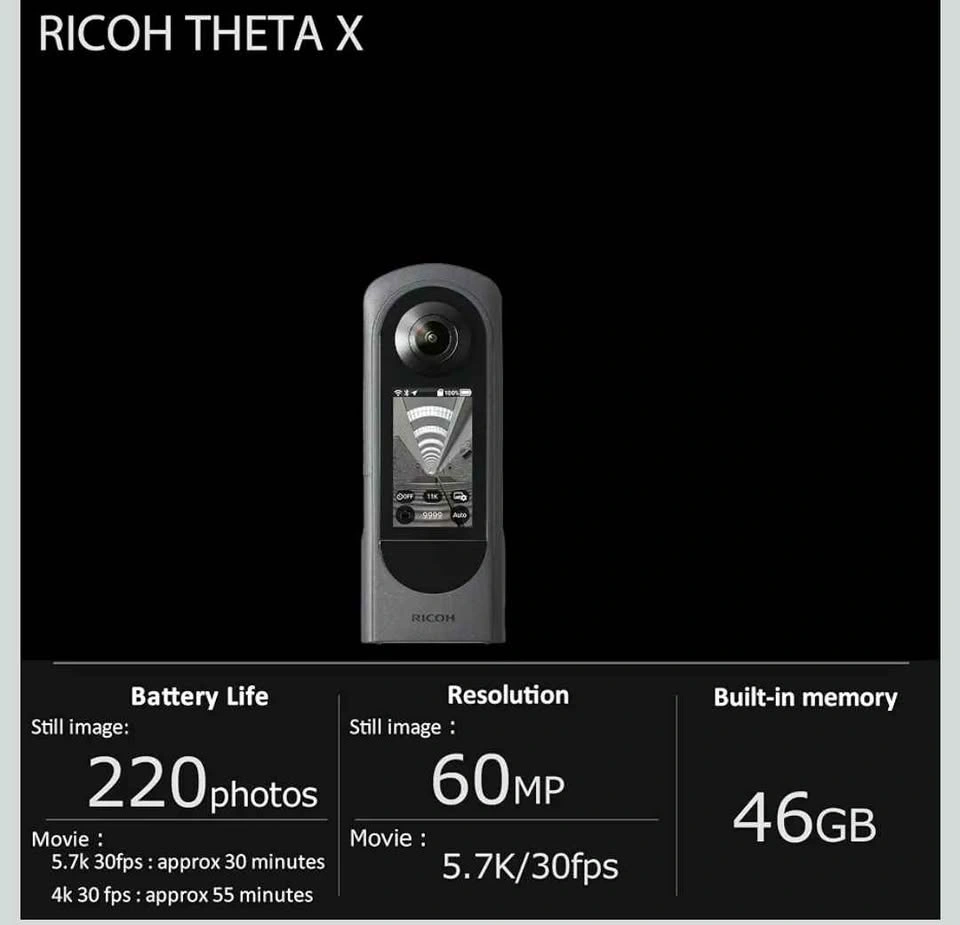 Theta X 360 Degree Camera - photo 4