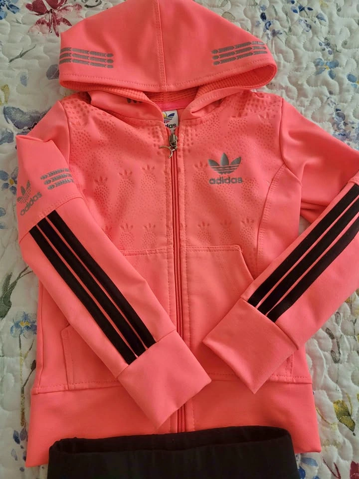Adidas girls 3T Tracksuit Hoodie and Leggings Set