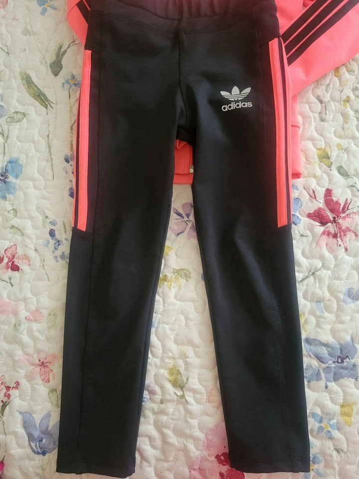 Adidas girls 3T Tracksuit Hoodie and Leggings Set - photo 4