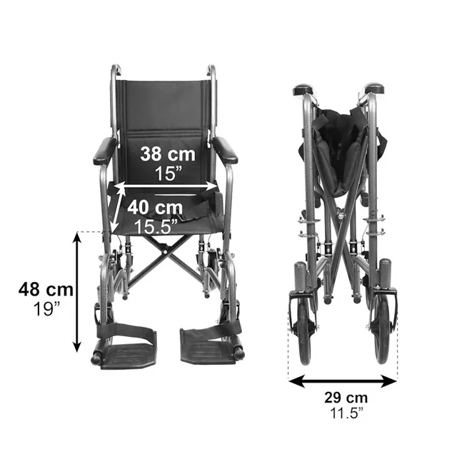 PEPE Mobility Transport Wheelchair (Narrow Seat 15") image indicator(2)