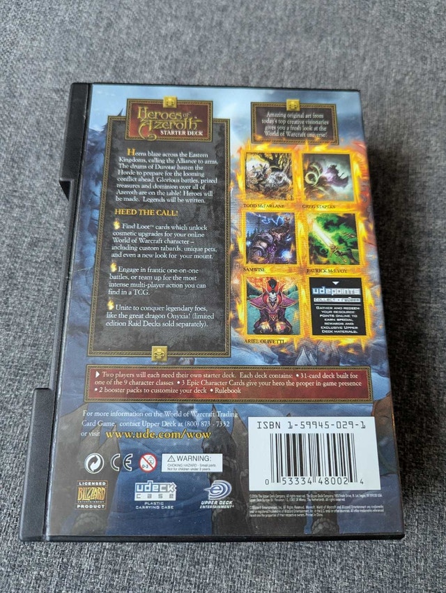 World of Warcraft TCG Heroes of Azeroth Starter Deck - photo 2