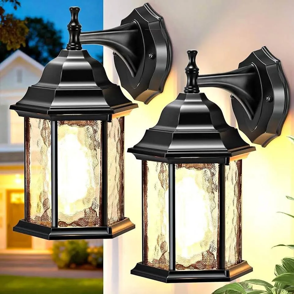 Black Outdoor Lighting Fixtures - 2PCS thumbnail