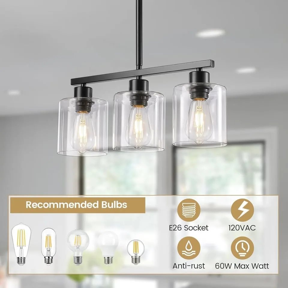3-Light Kitchen Island Lighting image indicator(2)