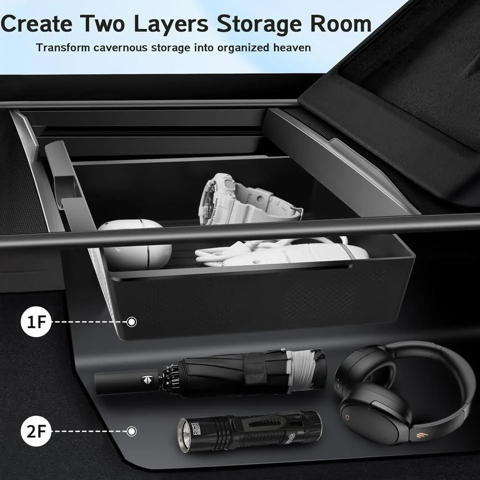 (6 PCS) Center Console Organizer Tray for Tesla Model Y image indicator(3)