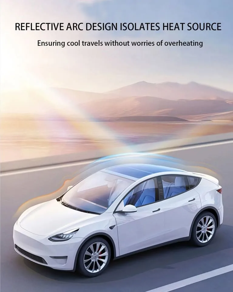 Tesla Model Y 2020-2025 Sunshade image indicator(3)