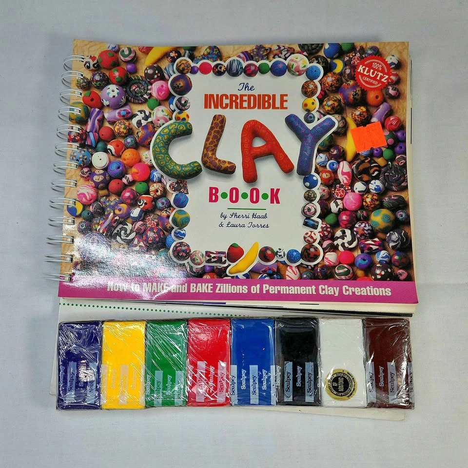 The Incredible Clay Book + Sculpey Polymer Clay Set