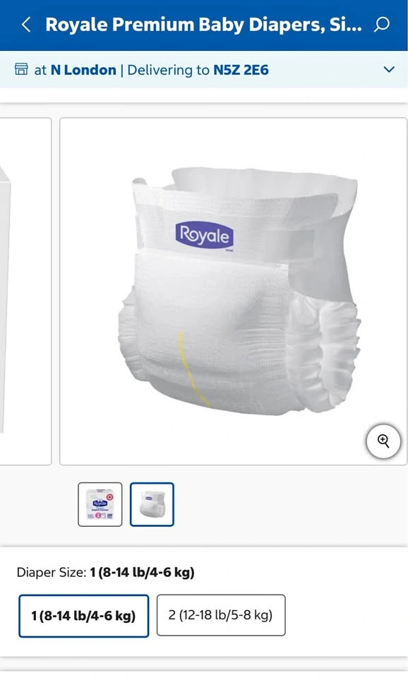 Royale New Born (Size 1) Baby Diapers