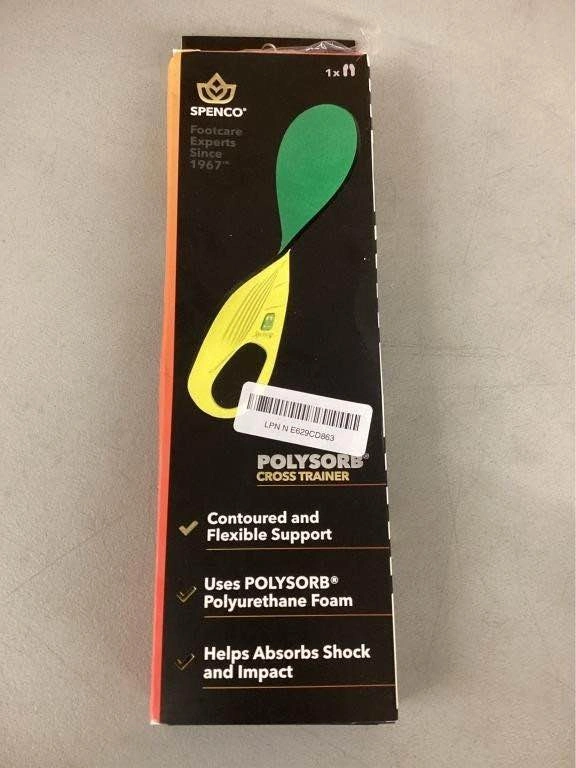 SPENCO POLYSORB CROSS TRAINER INSOLES (W9-6.5) - photo 3