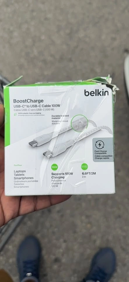 Belkin BoostCharge USB-C to USB-C Cable 100W 6.6FT/2M - photo 3