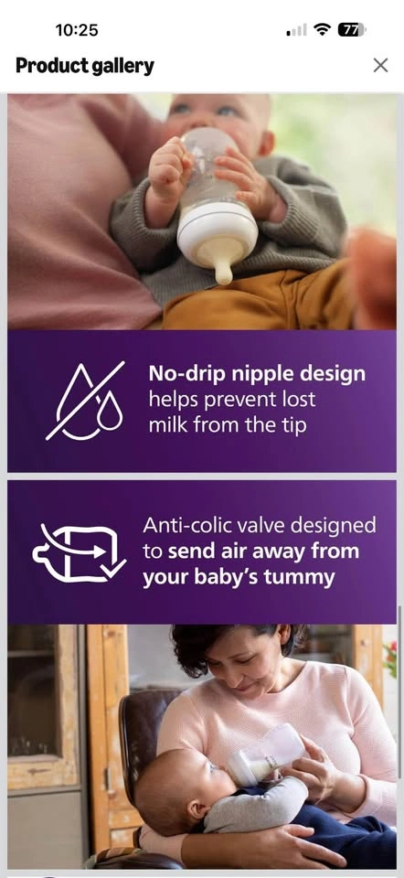 Philips Avent Natural Response Baby Bottle Nipples 4-pack Size 2 - photo 2