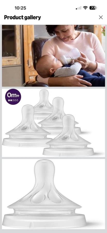 Philips Avent Natural Response Baby Bottle Nipples 4-pack Size 2 - photo 3