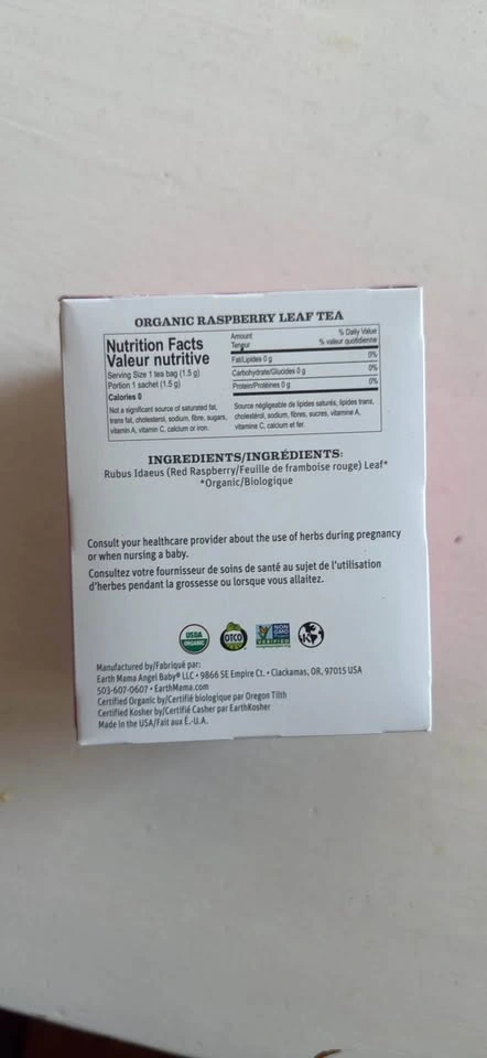 Earth Mama Organics Raspberry Leaf Tea 16 Tea Bags - photo 3