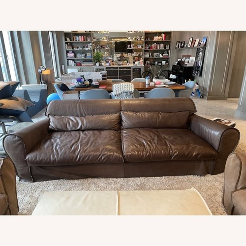 Baxter Housse XXL Dark Brown Leather Sofa