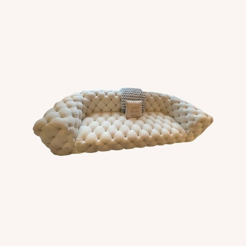 Chester Moon White Leather Sofa - photo 2