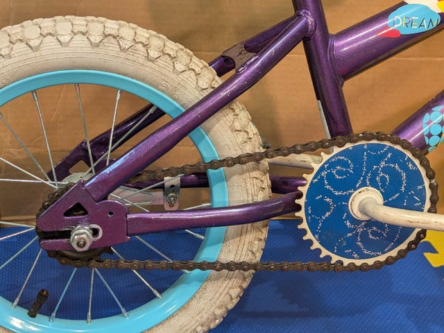 12" wheels, purple kids bike, for ages 2-6 years old - photo 5