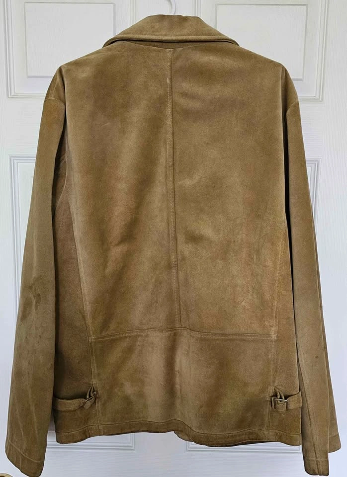 Vintage Banana Republic 100% Genuine Suede Leather Jacket - Men' - photo 2