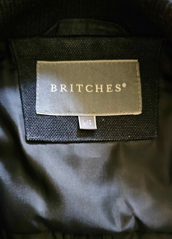 Britches Men's Padded Double-Breasted Pea Coat Jacket - Size Lar - photo 3