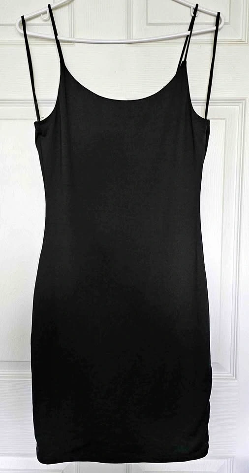 Brand New Forever 21 Black Bodycon Spaghetti Strap Mini Dress -