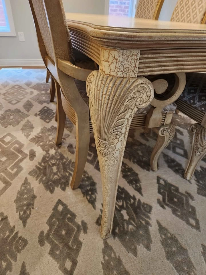 Solid Wood Dining Table with 6 Chairs - photo 3