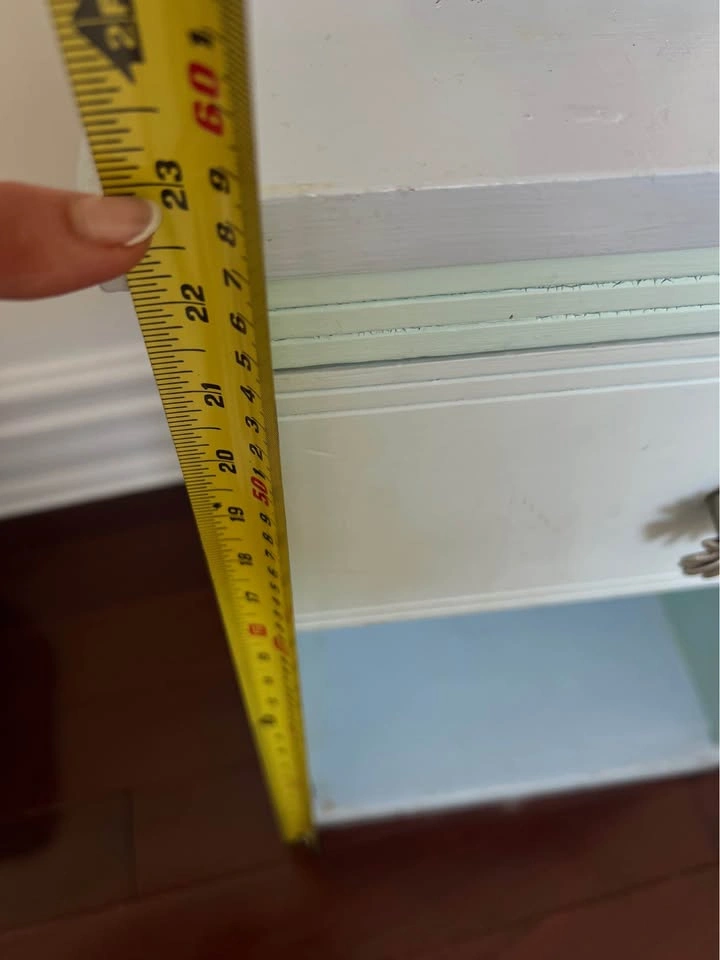 Staging- Light Blue Single Drawer Nightstand - photo 4