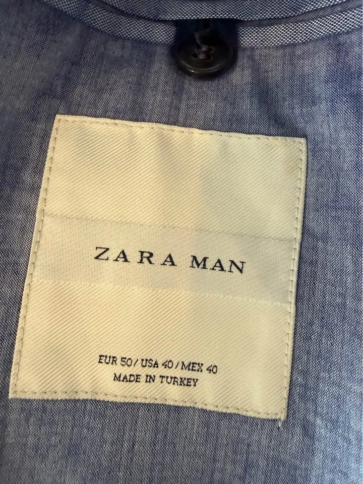 Zara Men US size 40 Blue Blazer - photo 3
