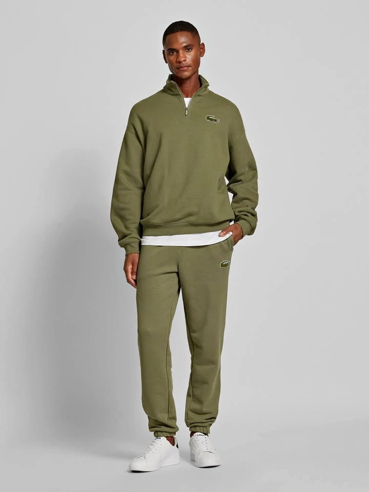 Lacoste Green Half-Zip Sweatshirt and Joggers Tracksuit