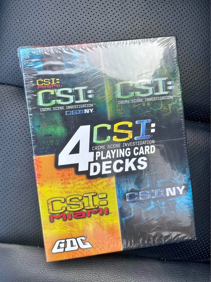 C.S.I. CSI 4 Deck Box of Playing Cards NEW SEALED *RARE*