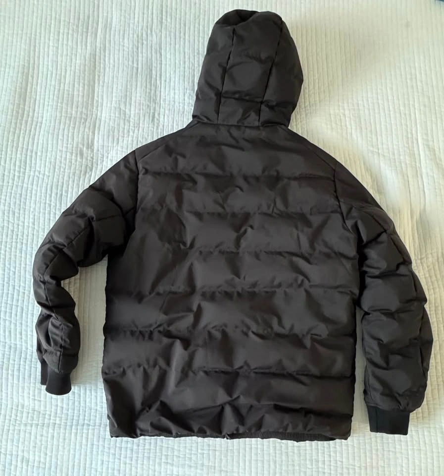 H&M Black Hooded Puffer Jacket Size S - photo 2