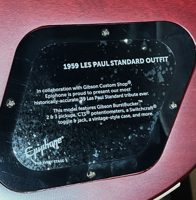Epiphone 1959 Les Paul Standard outfit - photo 5