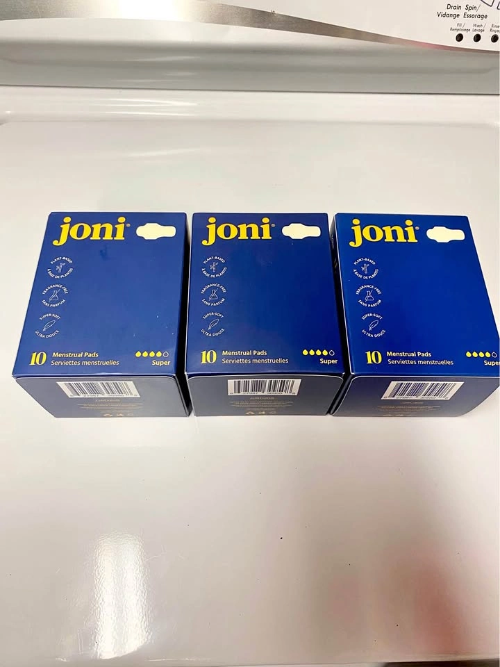 Lot of 3 Joni Menstrual Pads