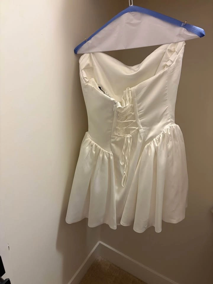 BabyBoo - TRINITY MINI DRESS - IVORY size L - photo 3