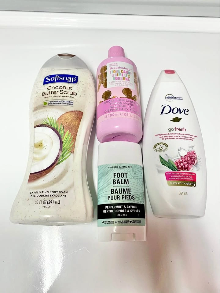 Softsoap, Dove, Beauticology Body Wash and Foot Balm Set