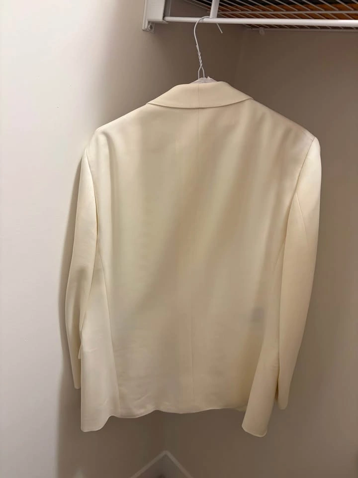 Off white tuxedo jacket - photo 5