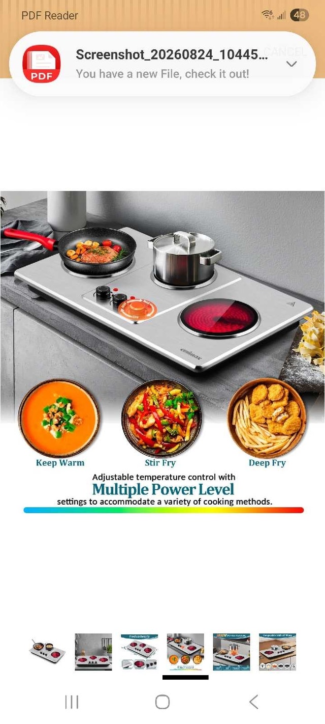 Cusimax Triple Burner Hot Plate - photo 4