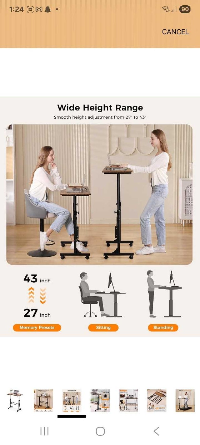 KLSMYHOKI Adjustable Standing Desk - photo 3