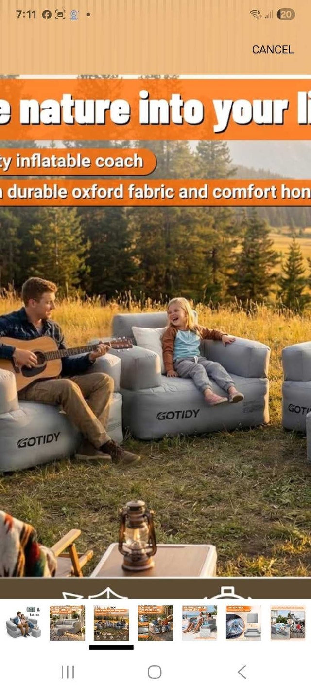Brand new sealed GOTIDY Air Sofa chair (3 pcs available)