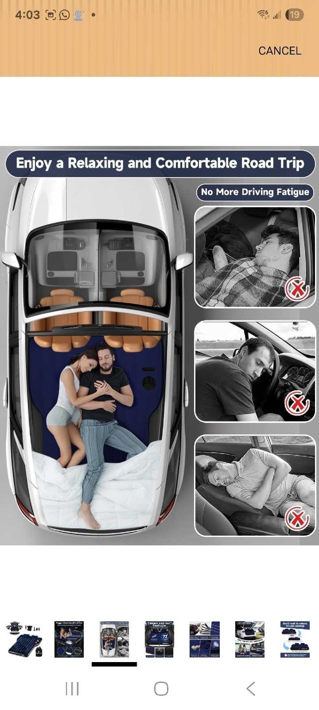 NEW IN BOX Umbrauto Tesla Model Y Air Mattress - photo 3